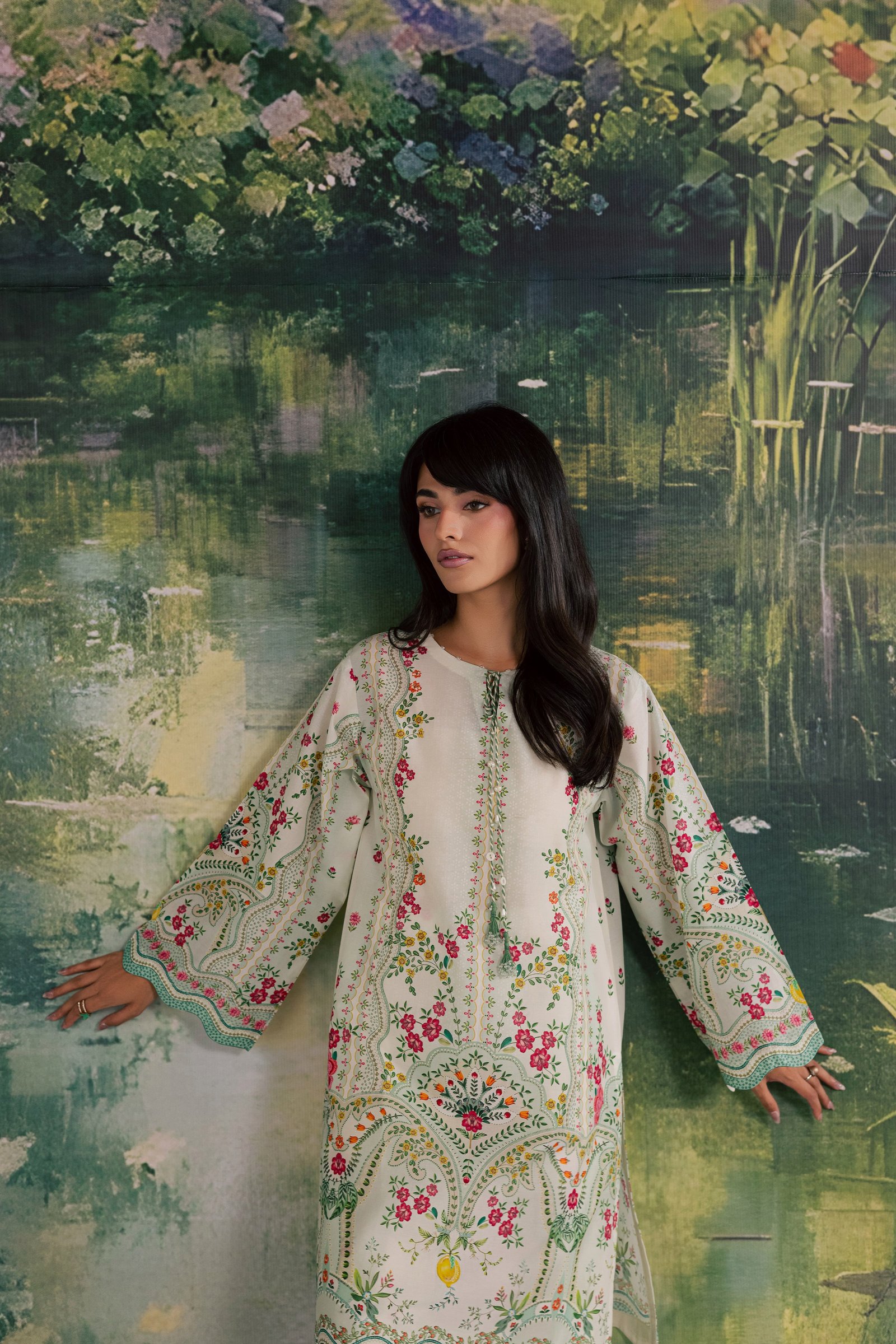  Soha 2Pc - Printed Lawn Dress BATIKSS26  BATIK   XS / Off White / Lawn-S / Off White / Lawn-M / Off White / Lawn-L / Off White / Lawn-XL / Off White / Lawn