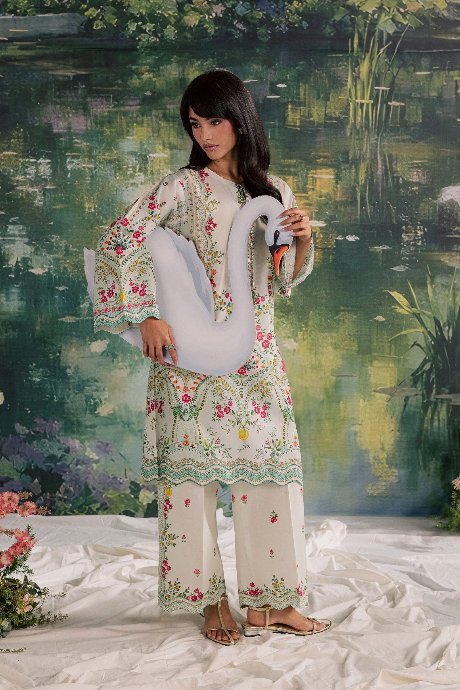  Soha 2Pc - Printed Lawn Dress BATIKSS26  BATIK   XS / Off White / Lawn-S / Off White / Lawn-M / Off White / Lawn-L / Off White / Lawn-XL / Off White / Lawn