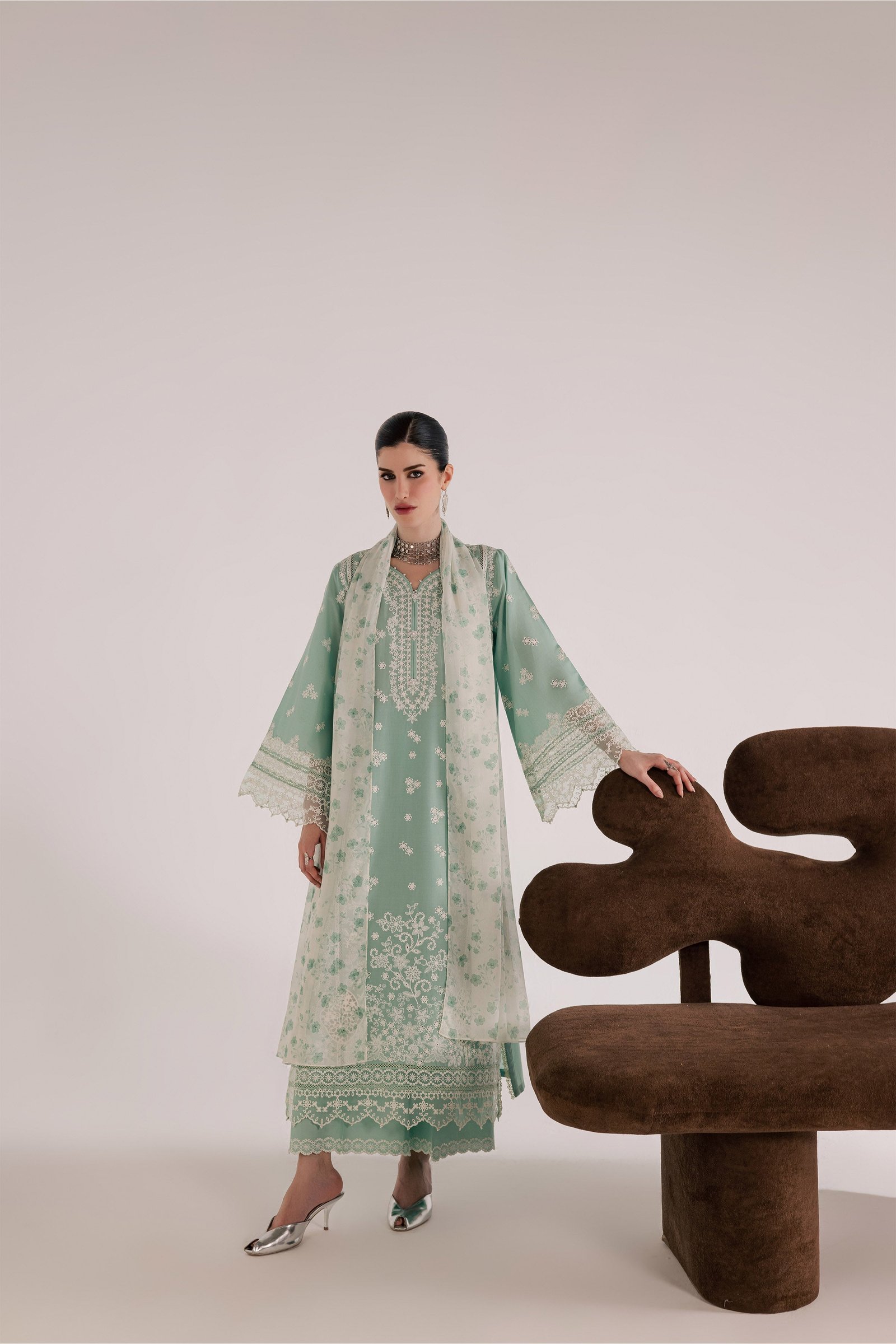  Sohaye 3Pc - Festive Eid Pret BATIKSS26  BATIK   XS / Pearly Blue / Pima Lawn-S / Pearly Blue / Pima Lawn-M / Pearly Blue / Pima Lawn-L / Pearly Blue / Pima Lawn-XL / Pearly Blue / Pima Lawn