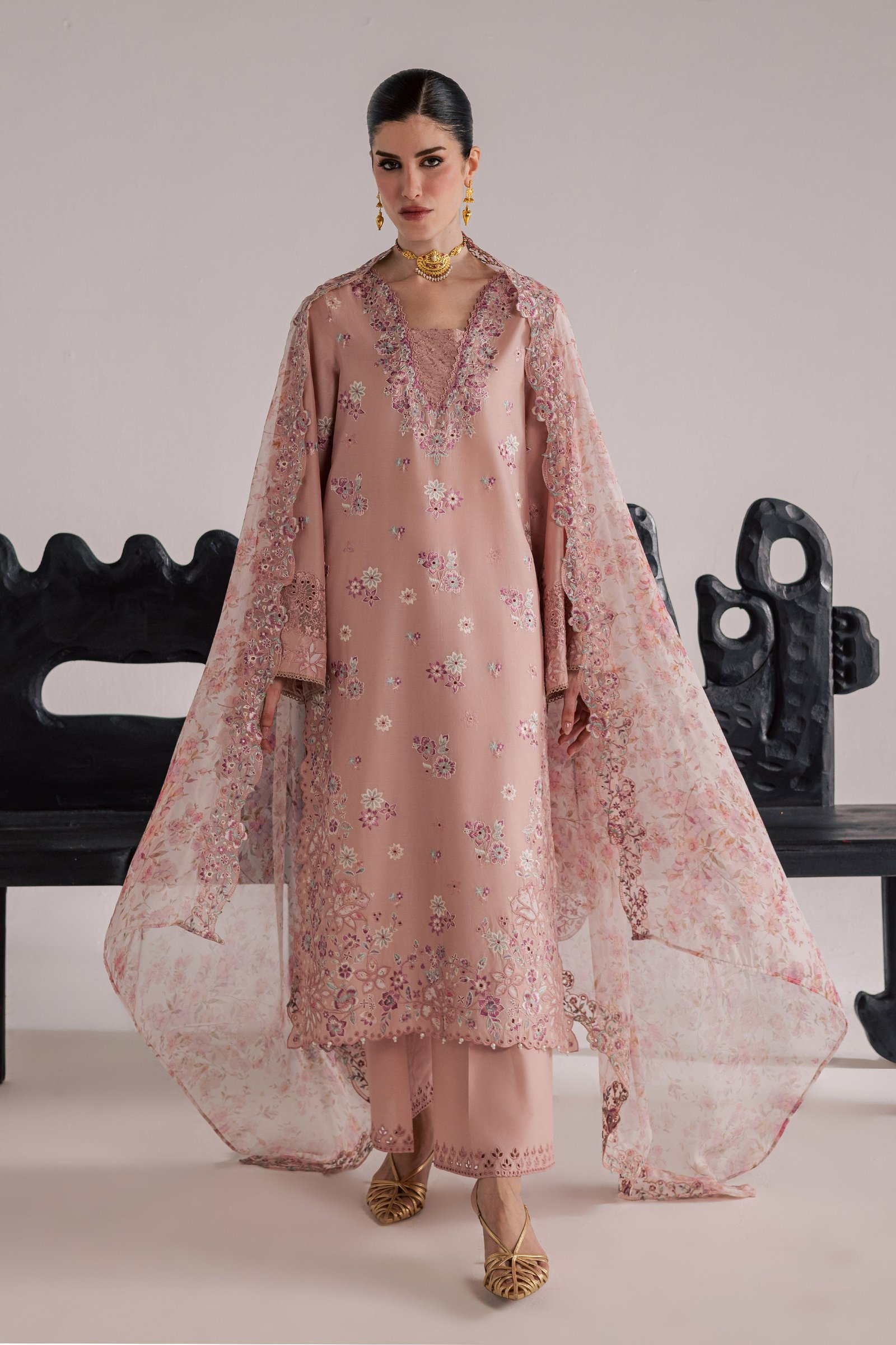SunStone 3Pc - Festive Eid Pret BATIKSS26 BATIK XS / Candy Pink / Pima Lawn-S / Candy Pink / Pima Lawn-M / Candy Pink / Pima Lawn-L / Candy Pink / Pima Lawn-XL / Candy Pink / Pima Lawn