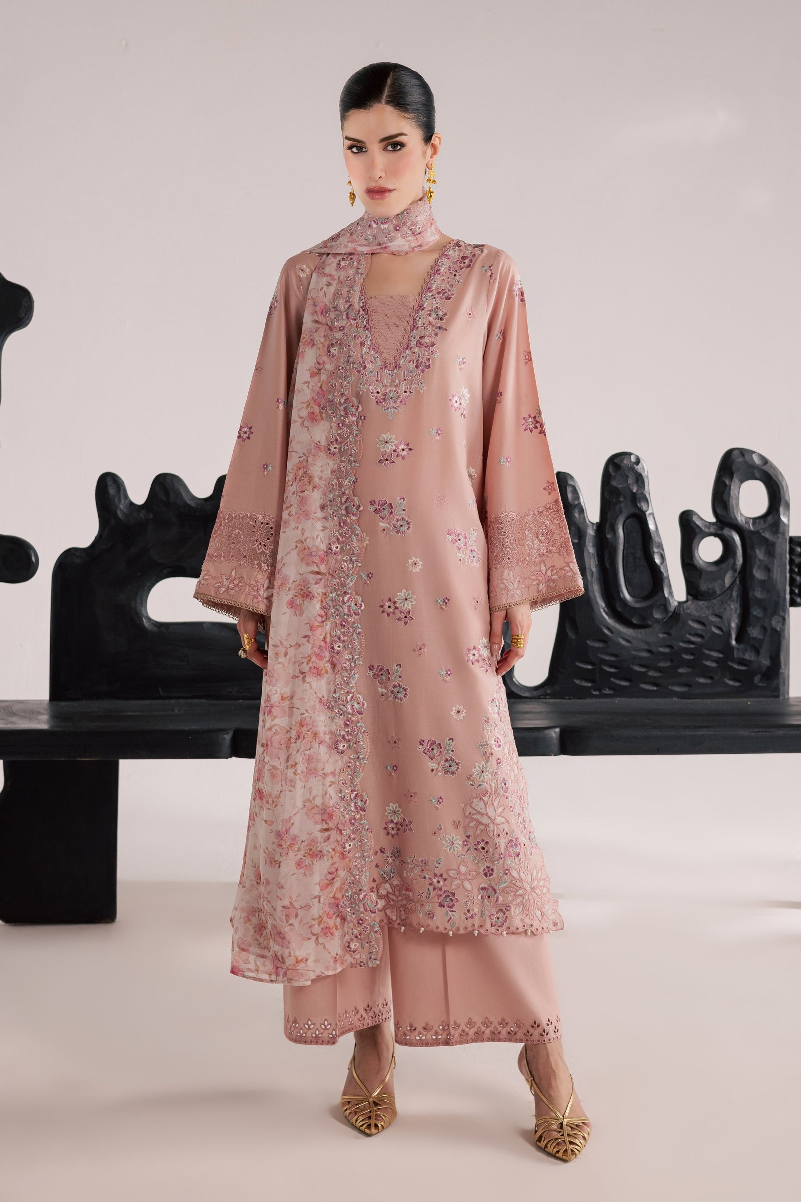 SunStone 3Pc - Festive Eid Pret BATIKSS26 BATIK XS / Candy Pink / Pima Lawn-S / Candy Pink / Pima Lawn-M / Candy Pink / Pima Lawn-L / Candy Pink / Pima Lawn-XL / Candy Pink / Pima Lawn