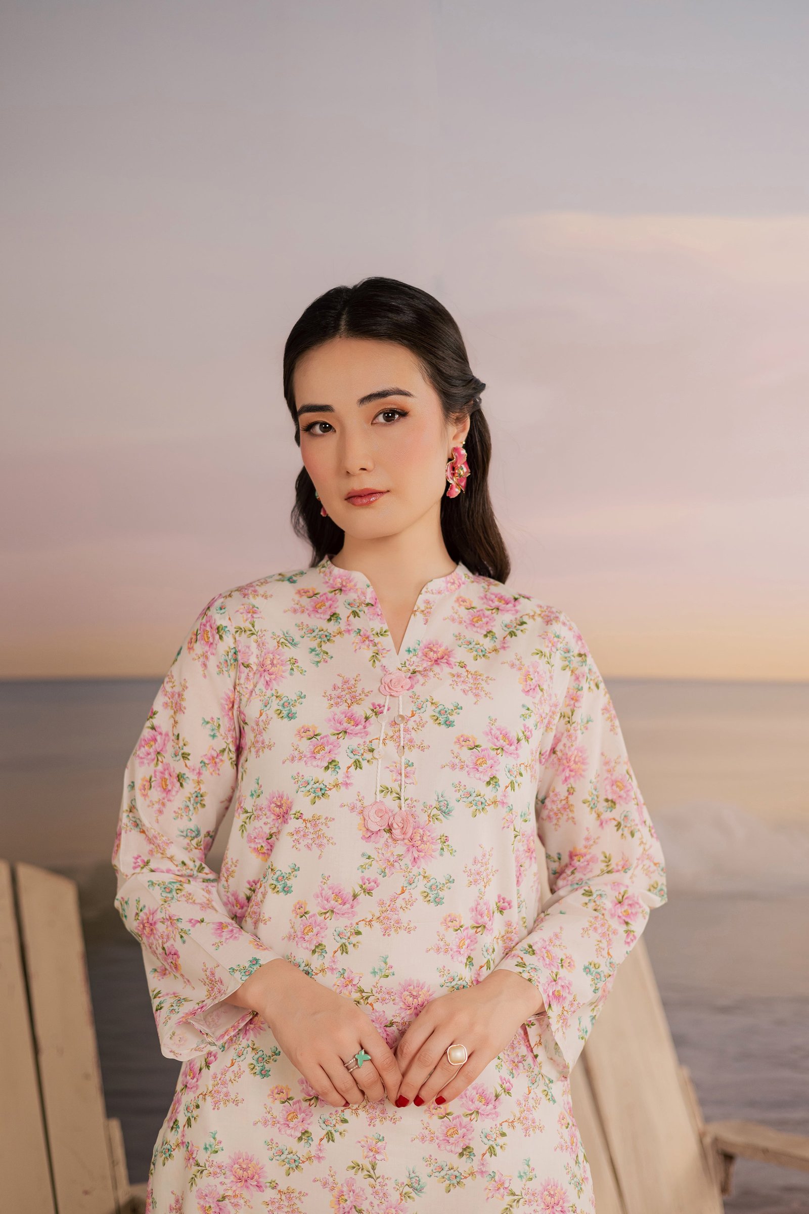 White Hawk 2Pc - Printed Lawn Dress BATIKSS26 BATIK XS / Off White / Lawn-S / Off White / Lawn-M / Off White / Lawn-L / Off White / Lawn-XL / Off White / Lawn