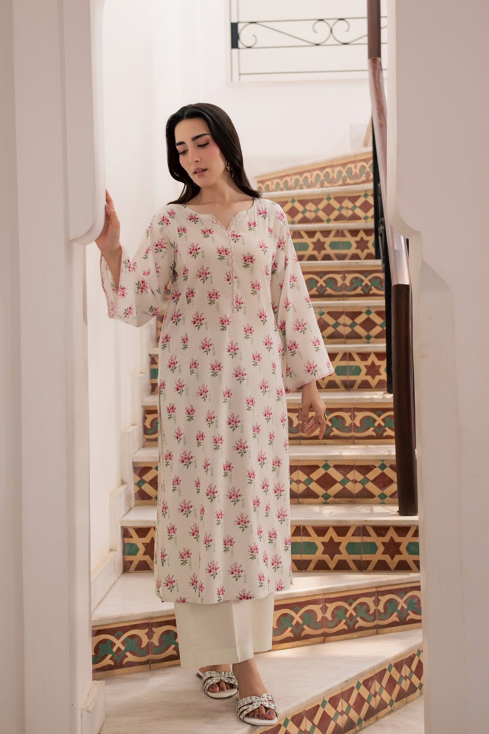 Yugioh 2Pc - Printed Lawn Dress BATIKSS26 BATIK XS / Off White / Lawn-S / Off White / Lawn-M / Off White / Lawn-L / Off White / Lawn-XL / Off White / Lawn