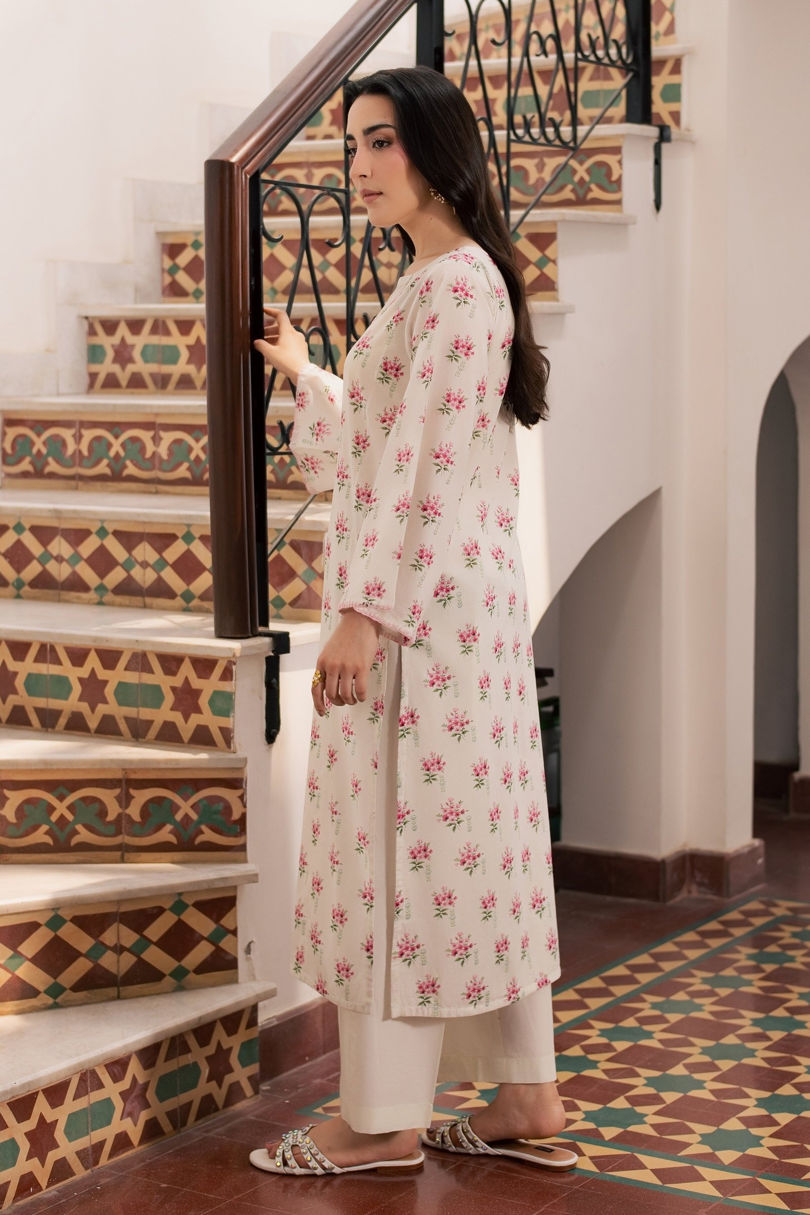 Yugioh 2Pc - Printed Lawn Dress BATIKSS26 BATIK XS / Off White / Lawn-S / Off White / Lawn-M / Off White / Lawn-L / Off White / Lawn-XL / Off White / Lawn