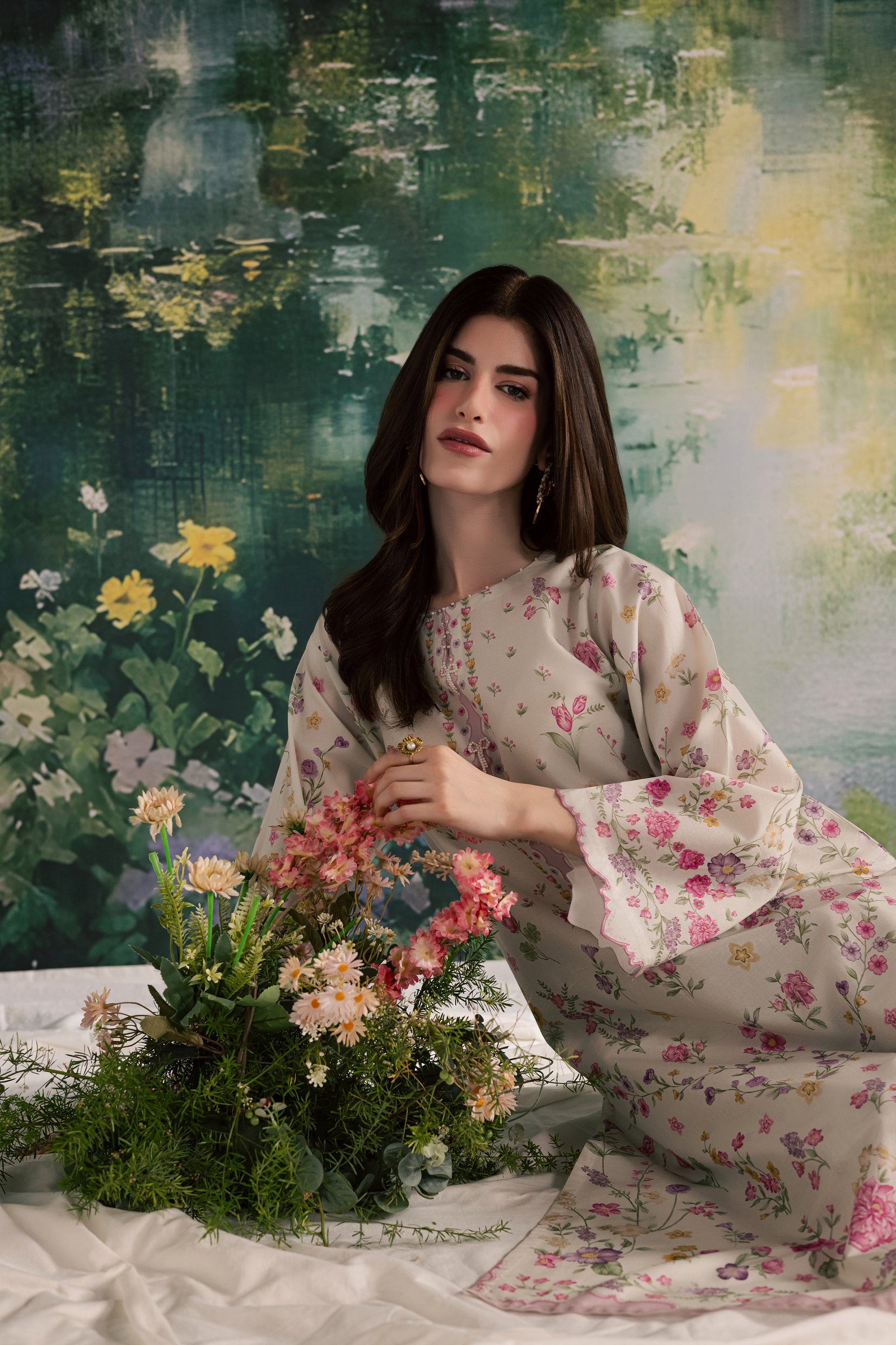  Yuki B 2Pc - Printed Lawn Dress BATIKSS26  BATIK   XS / Off White / Lawn-S / Off White / Lawn-M / Off White / Lawn-L / Off White / Lawn-XL / Off White / Lawn