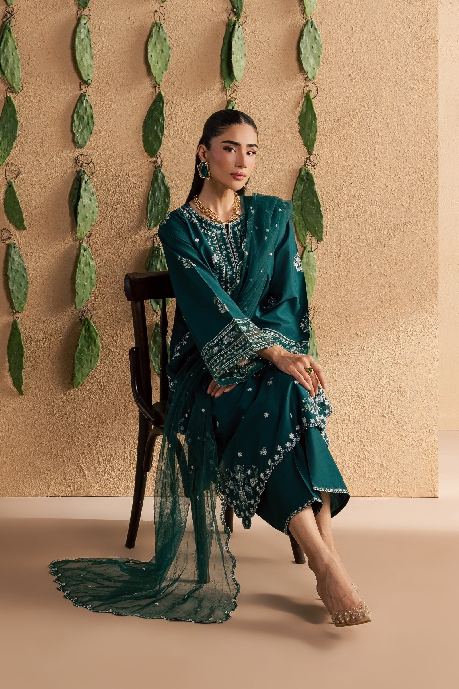  Zamarud 3Pc - Luxury Embroidered Lawn BATIKSS26  BATIK   XS / Zinc Green / Pima Lawn-S / Zinc Green / Pima Lawn-M / Zinc Green / Pima Lawn-L / Zinc Green / Pima Lawn-XL / Zinc Green / Pima Lawn
