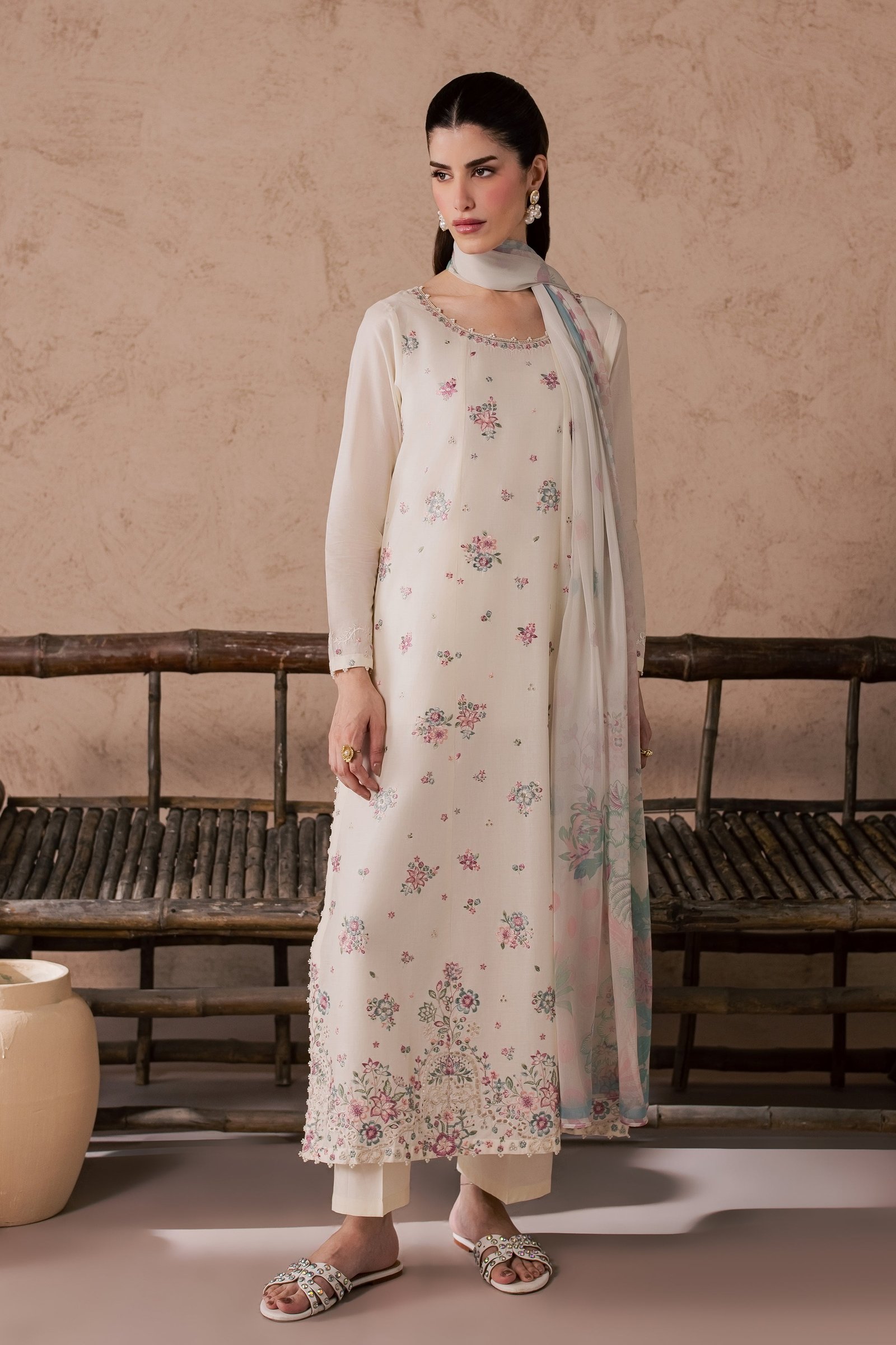  Zubariya 3Pc - Embroidered Lawn Dress EverydayEdit26  BATIK   XS / Eggnog / Pima Lawn-S / Eggnog / Pima Lawn-M / Eggnog / Pima Lawn-L / Eggnog / Pima Lawn-XL / Eggnog / Pima Lawn